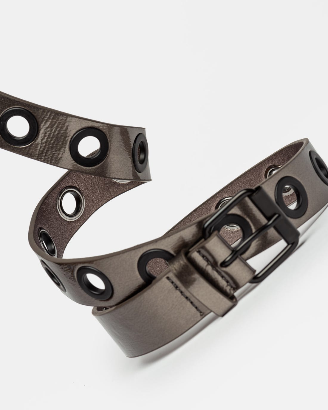 Cinturon Teodora en efecto cuero